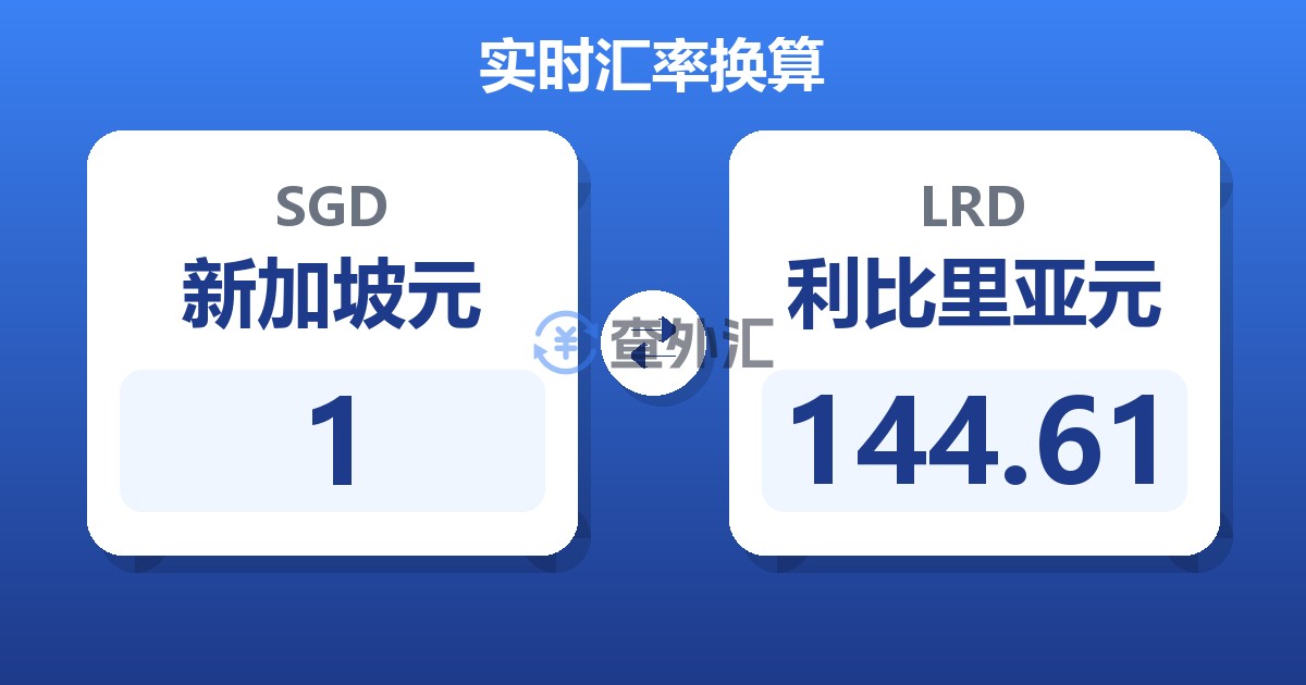 1新加坡元兑利比里亚元