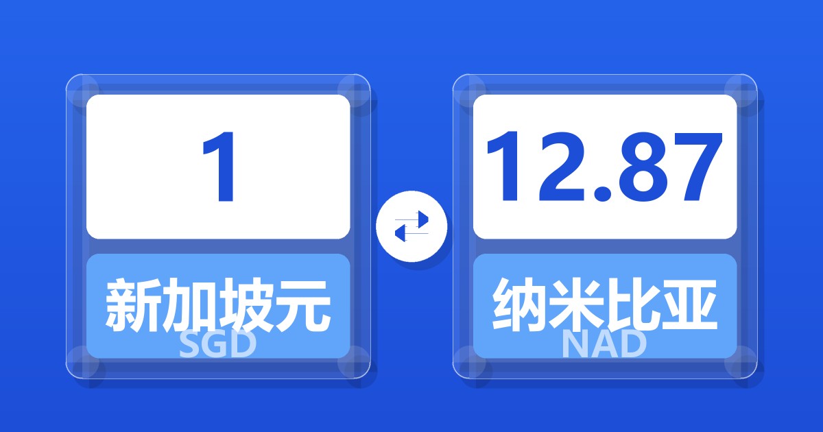 1新加坡元兑纳米比亚元