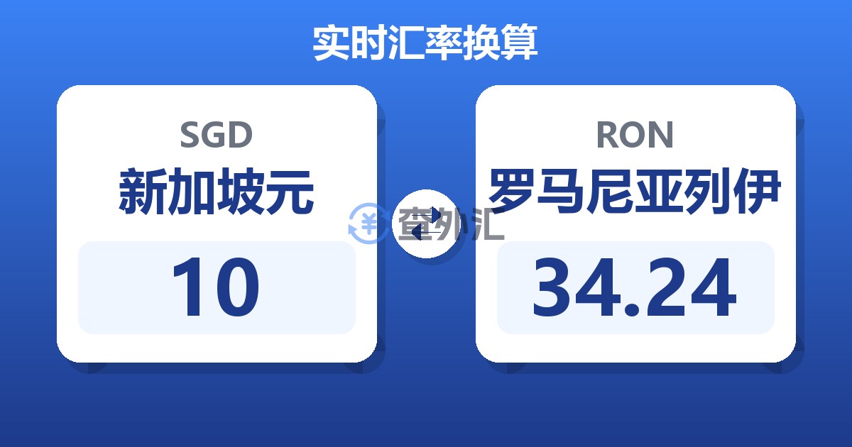 10新加坡元兑罗马尼亚列伊