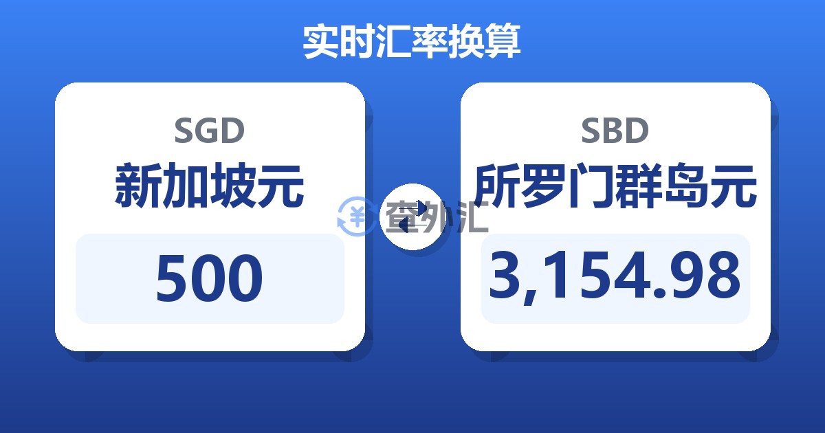 500新加坡元兑所罗门群岛元