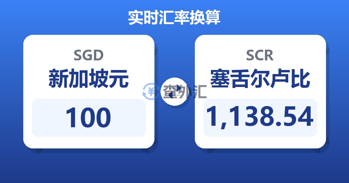 100新加坡元兑塞舌尔卢比
