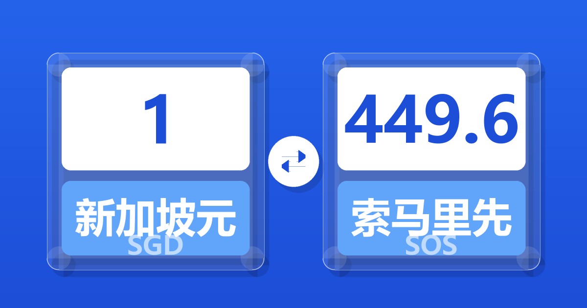 1新加坡元兑索马里先令