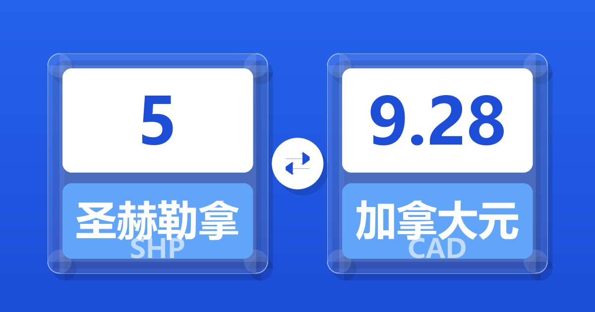 5圣赫勒拿镑兑加拿大元