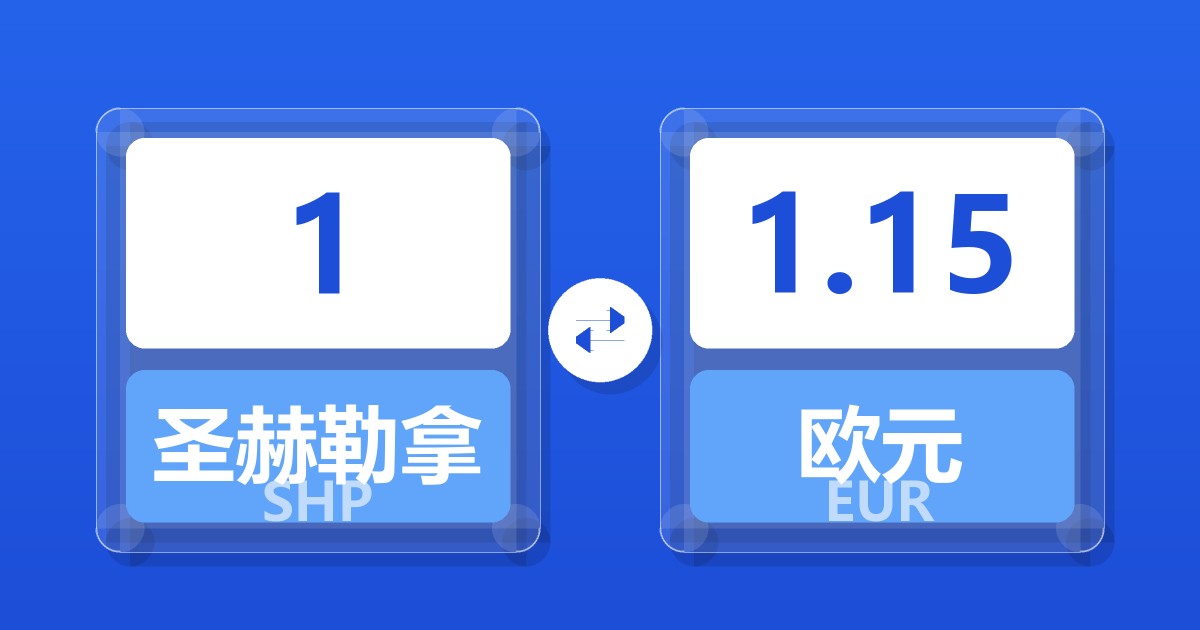 1圣赫勒拿镑兑欧元