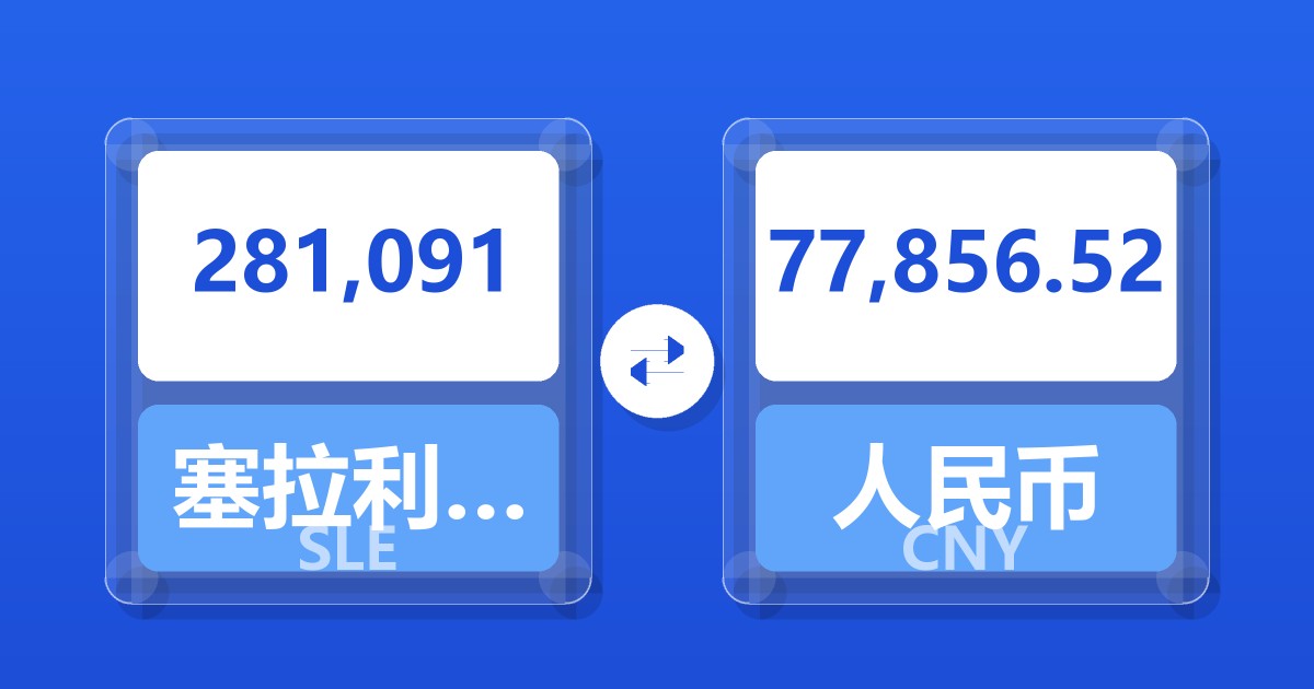 281,091塞拉利昂利昂兑人民币