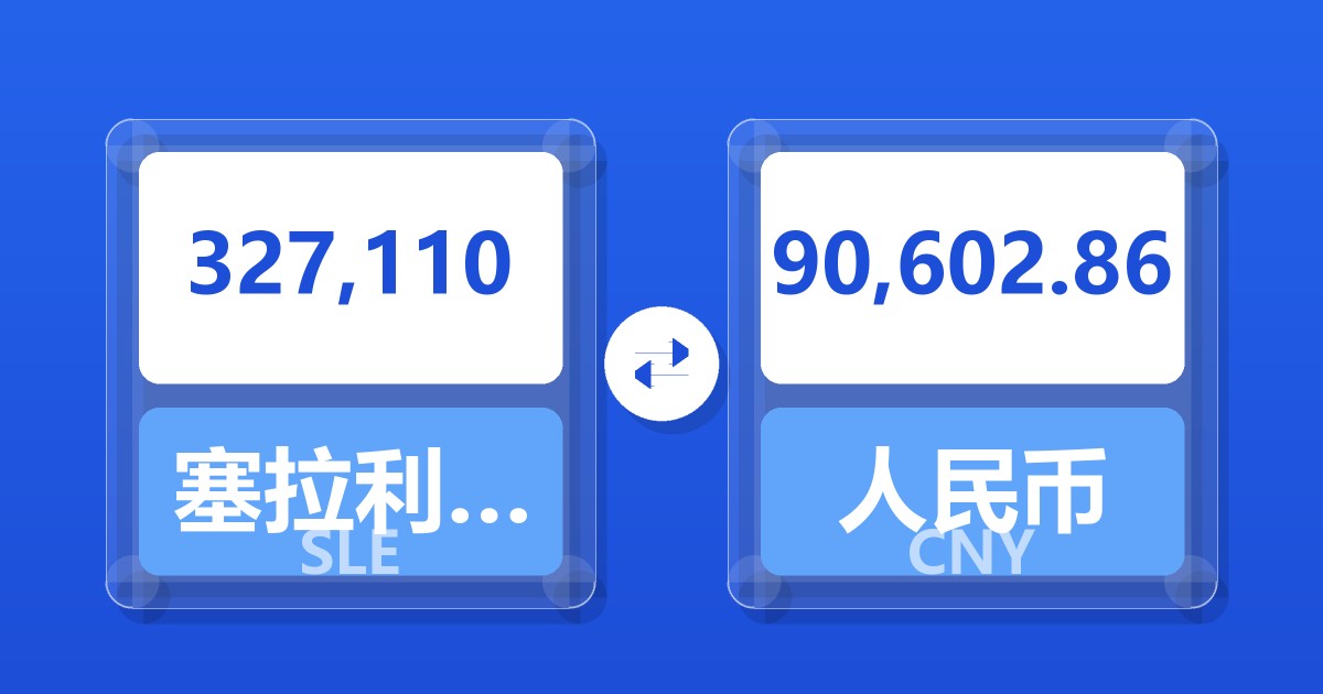 327,110塞拉利昂利昂兑人民币