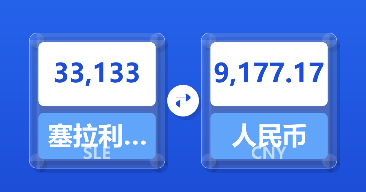 33,133塞拉利昂利昂兑人民币