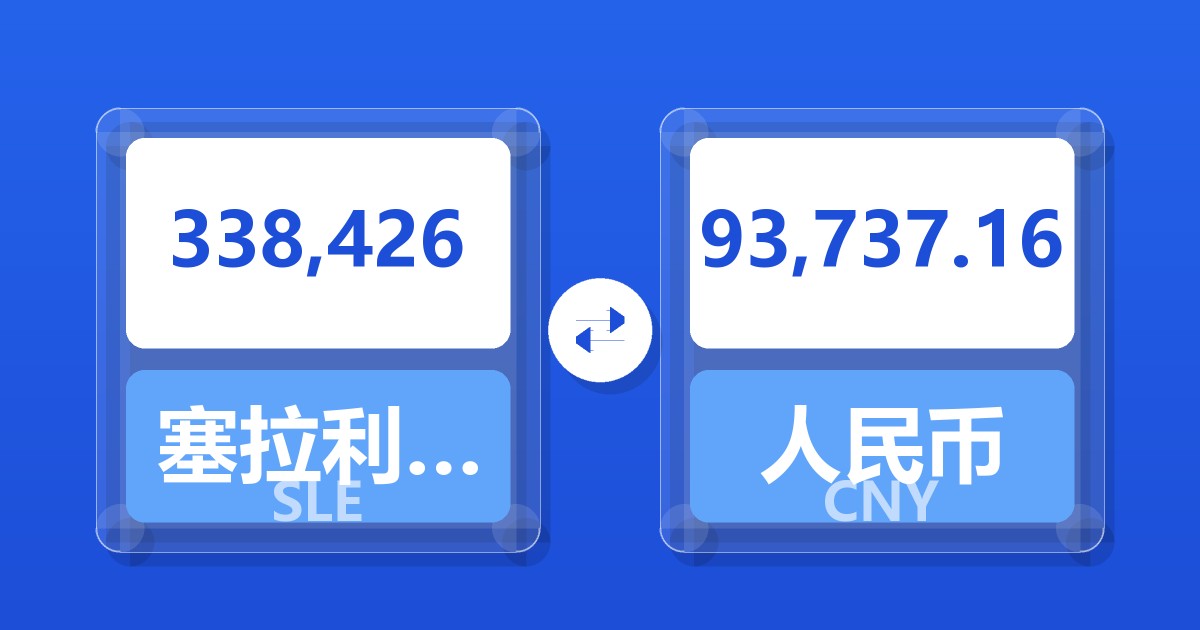 338,426塞拉利昂利昂兑人民币