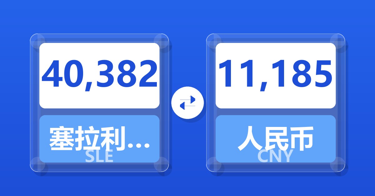 40,382塞拉利昂利昂兑人民币