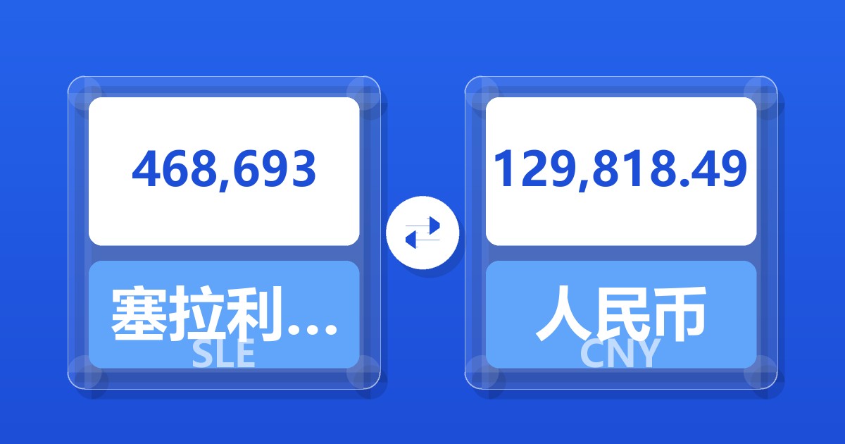 468,693塞拉利昂利昂兑人民币