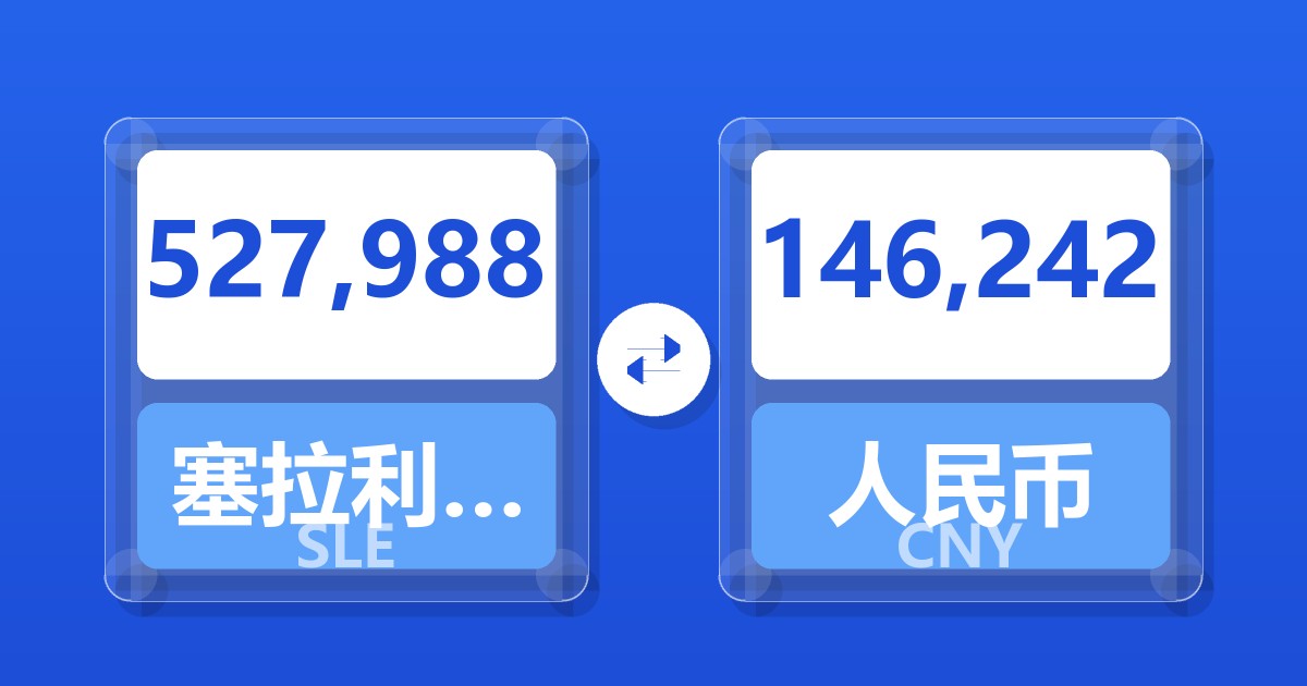 527,988塞拉利昂利昂兑人民币