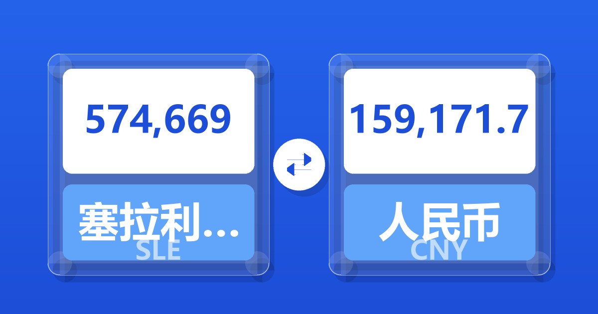 574,669塞拉利昂利昂兑人民币
