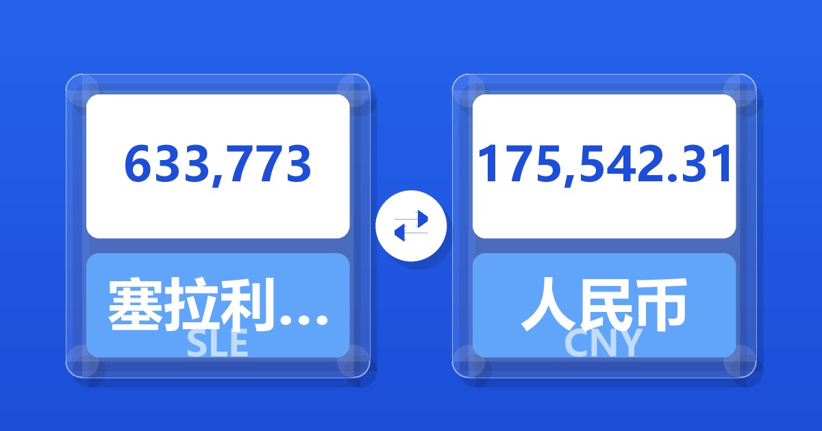633,773塞拉利昂利昂兑人民币