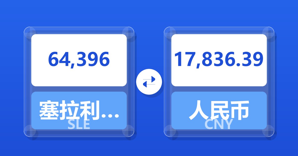 64,396塞拉利昂利昂兑人民币