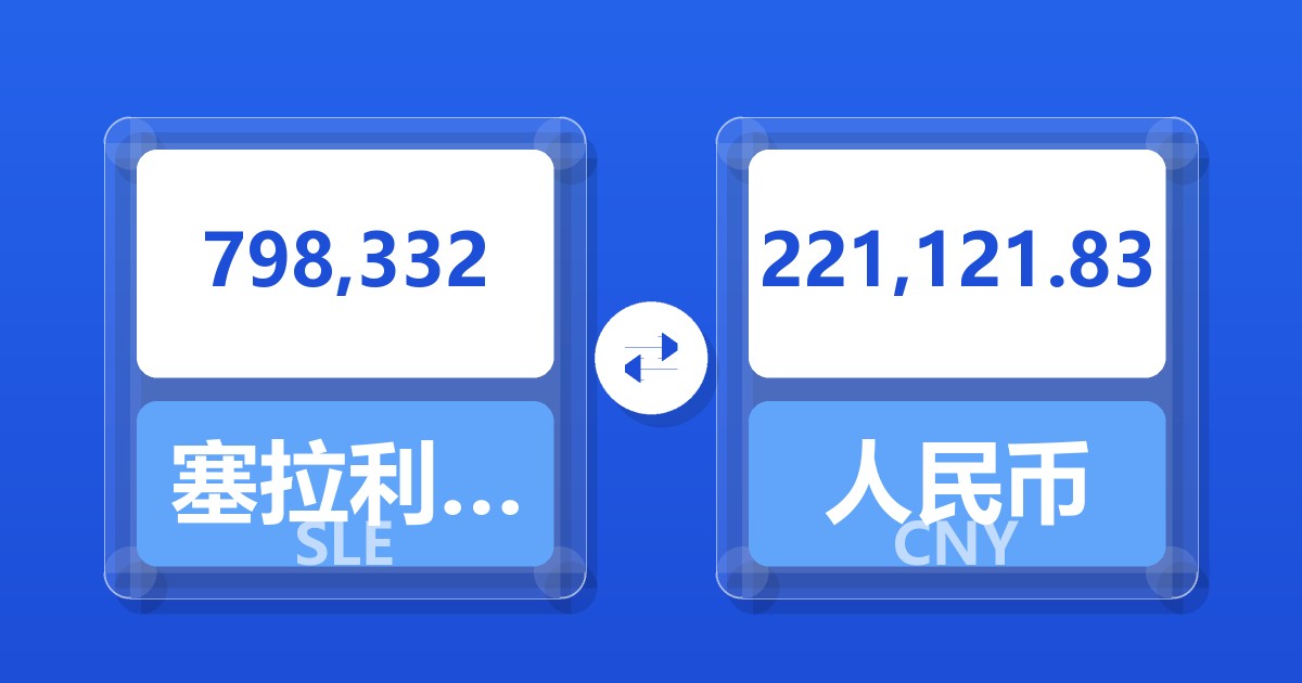 798,332塞拉利昂利昂兑人民币