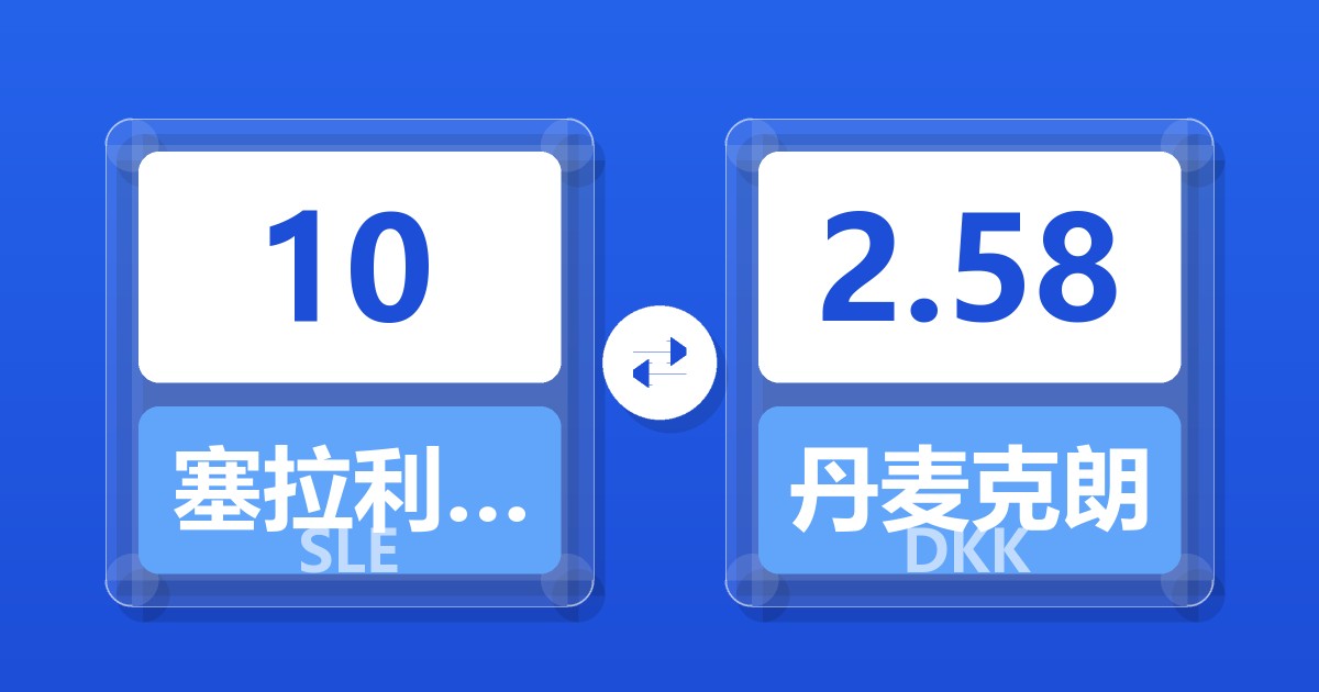 10塞拉利昂利昂兑丹麦克朗