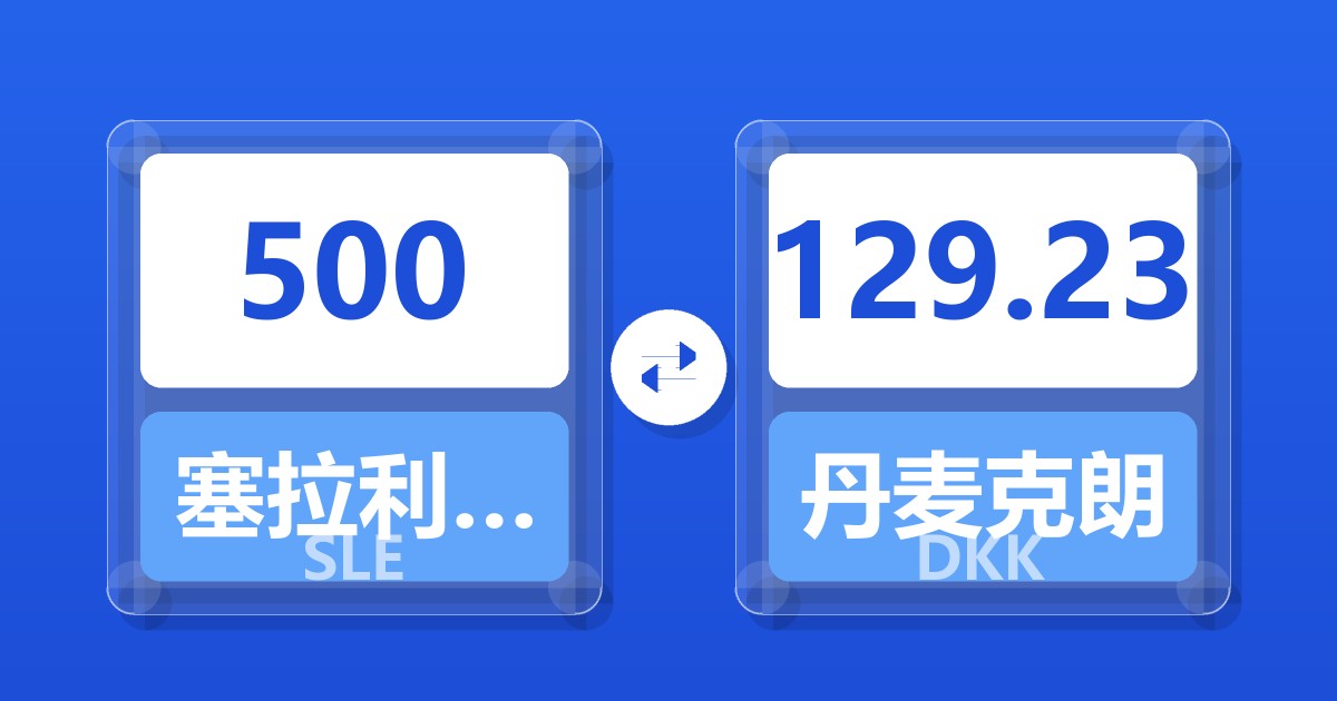 500塞拉利昂利昂兑丹麦克朗