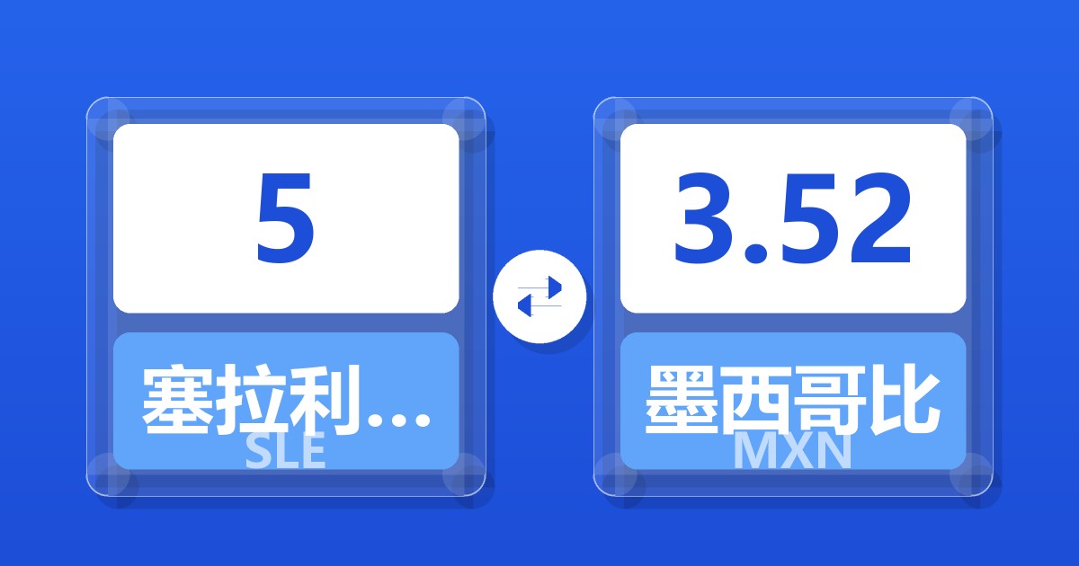 5塞拉利昂利昂兑墨西哥比索