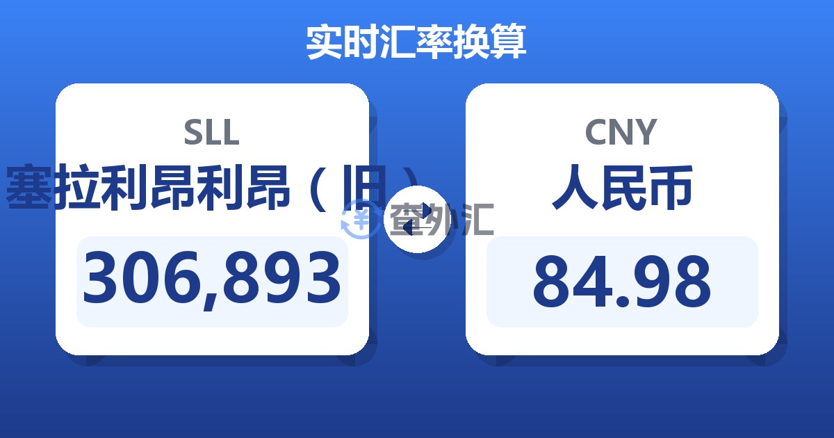 306,893塞拉利昂利昂（旧）兑人民币