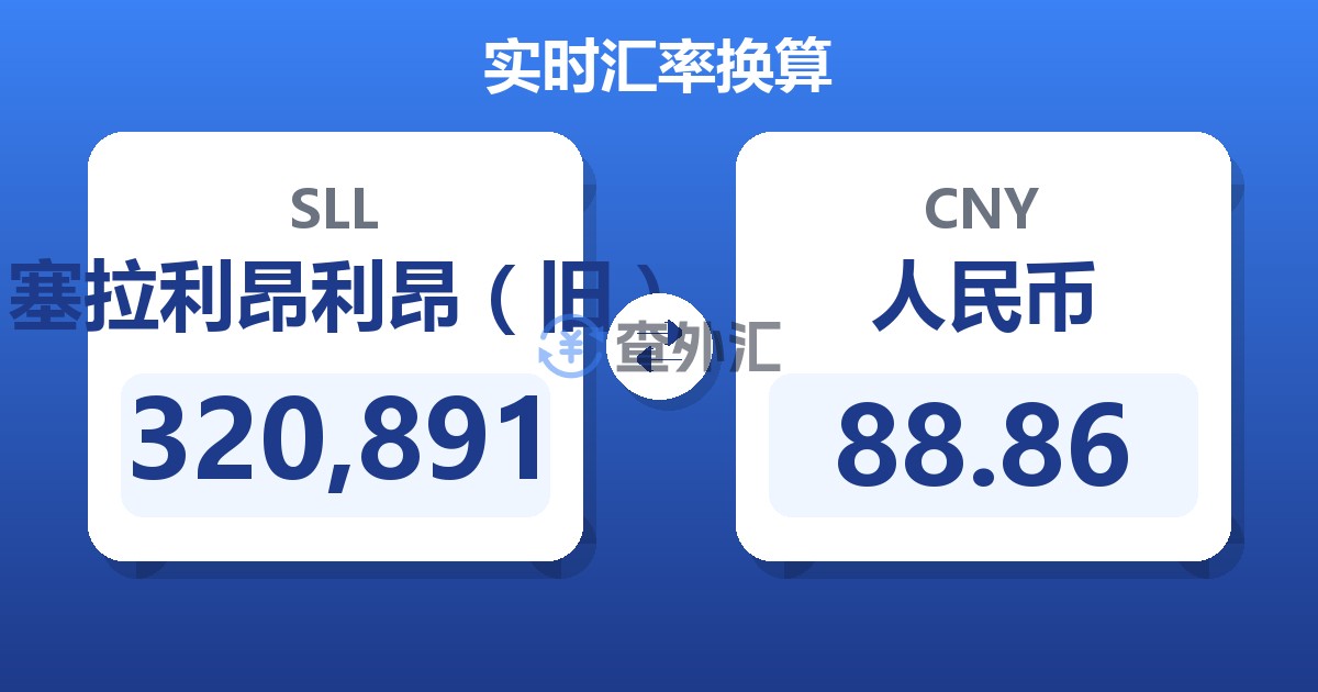 320,891塞拉利昂利昂（旧）兑人民币