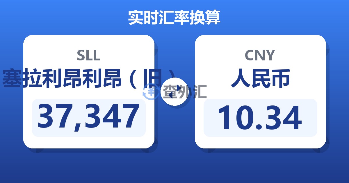 37,347塞拉利昂利昂（旧）兑人民币