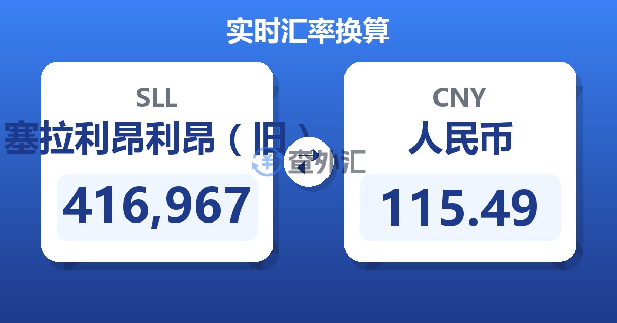 416,967塞拉利昂利昂（旧）兑人民币