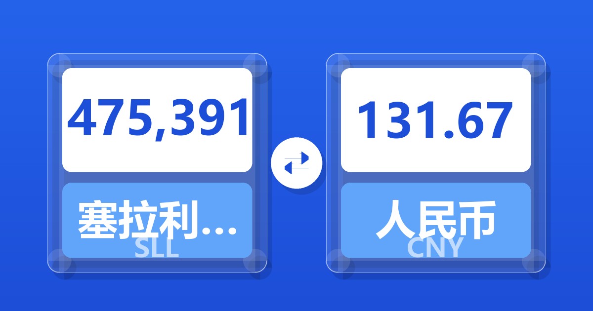 475,391塞拉利昂利昂（旧）兑人民币