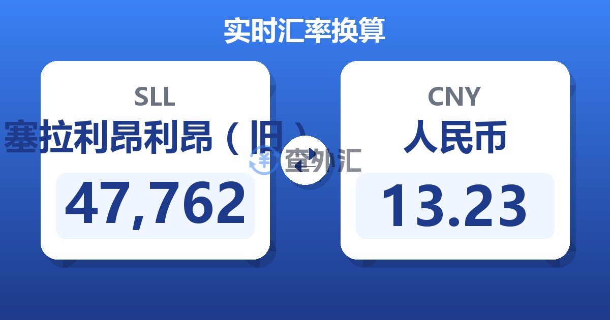 47,762塞拉利昂利昂（旧）兑人民币
