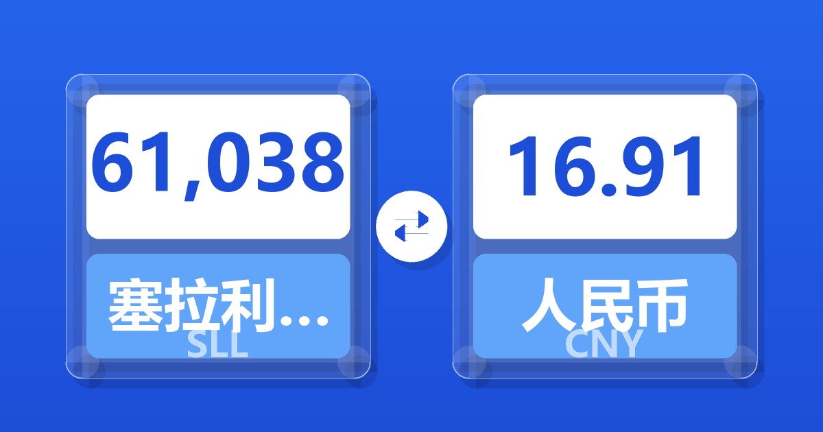 61,038塞拉利昂利昂（旧）兑人民币