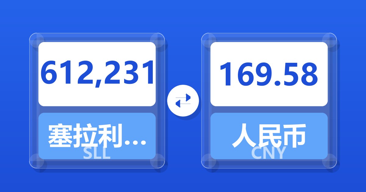 612,231塞拉利昂利昂（旧）兑人民币