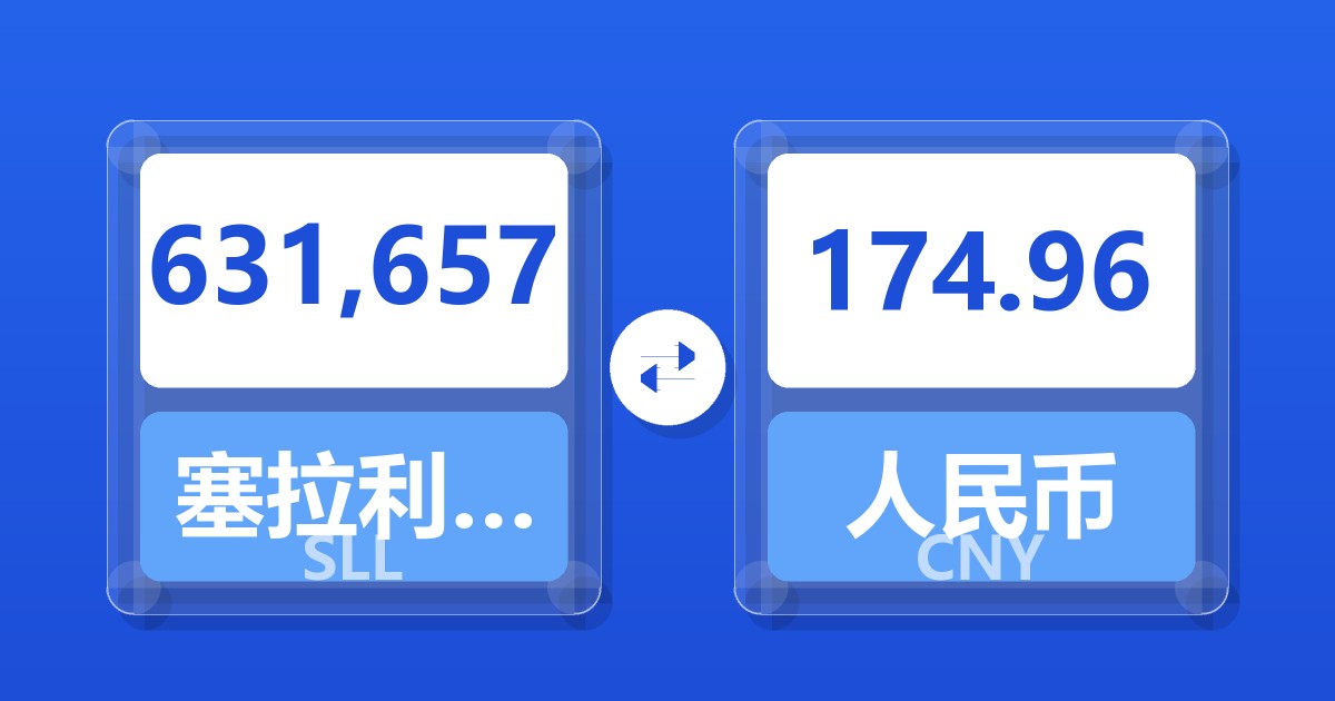 631,657塞拉利昂利昂（旧）兑人民币