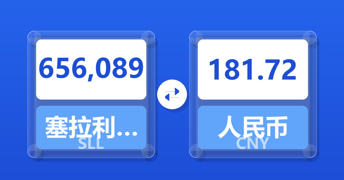 656,089塞拉利昂利昂（旧）兑人民币