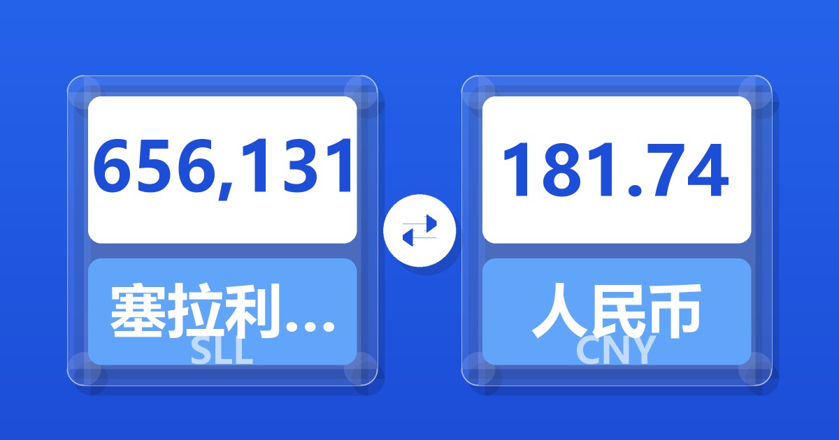656,131塞拉利昂利昂（旧）兑人民币