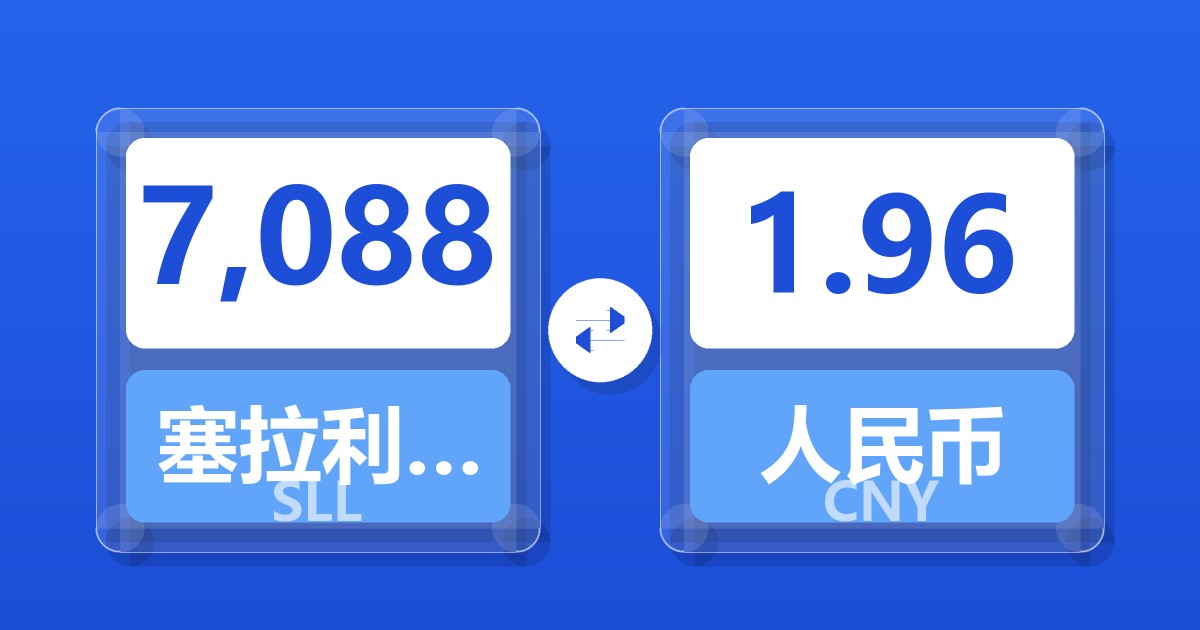 7,088塞拉利昂利昂（旧）兑人民币