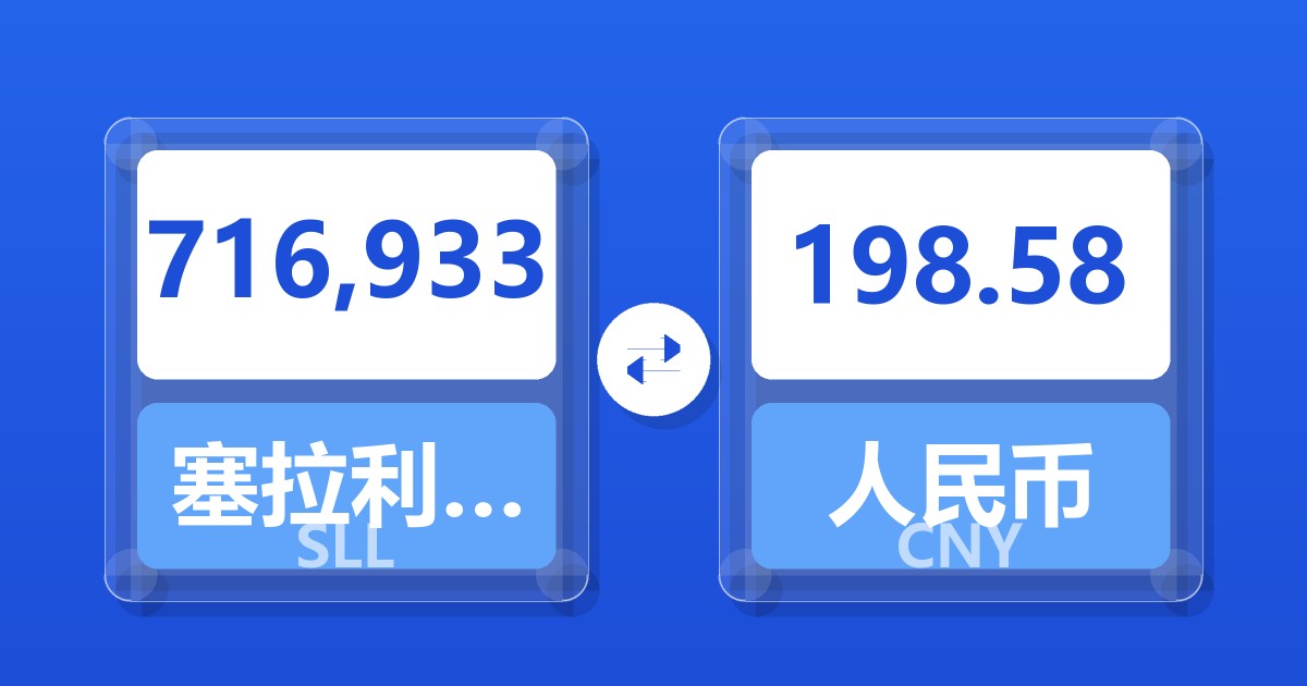 716,933塞拉利昂利昂（旧）兑人民币