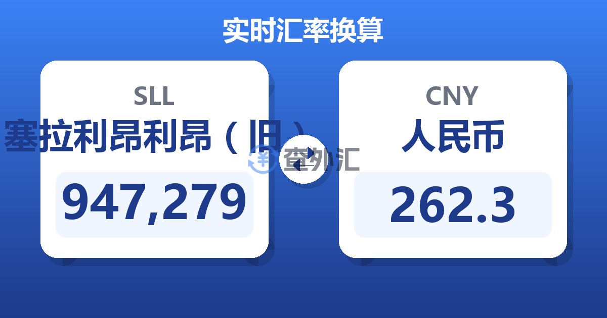 947,279塞拉利昂利昂（旧）兑人民币