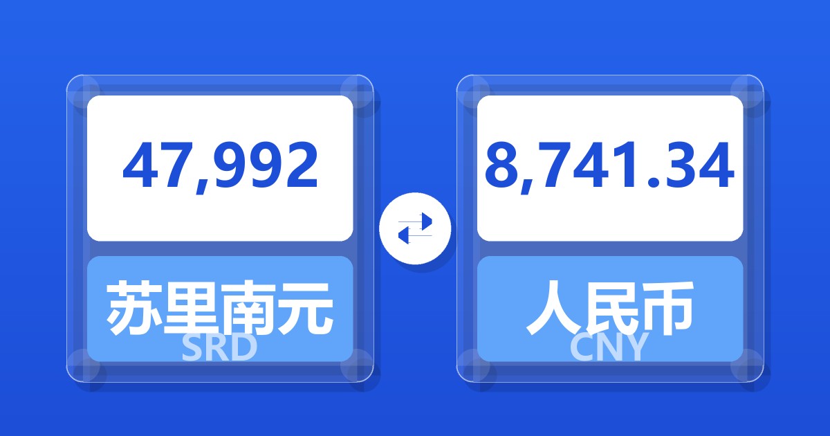 47,992苏里南元兑人民币