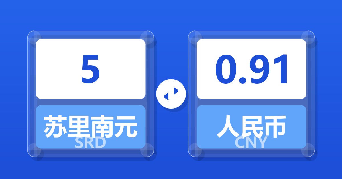 5苏里南元兑人民币