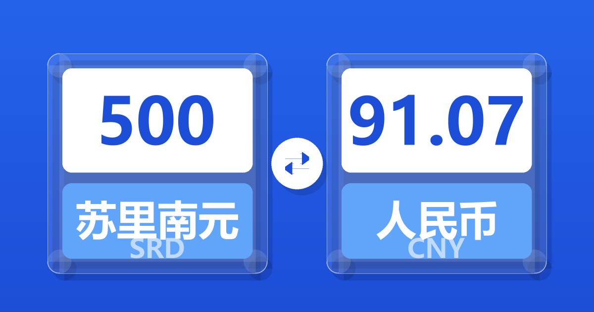 500苏里南元兑人民币