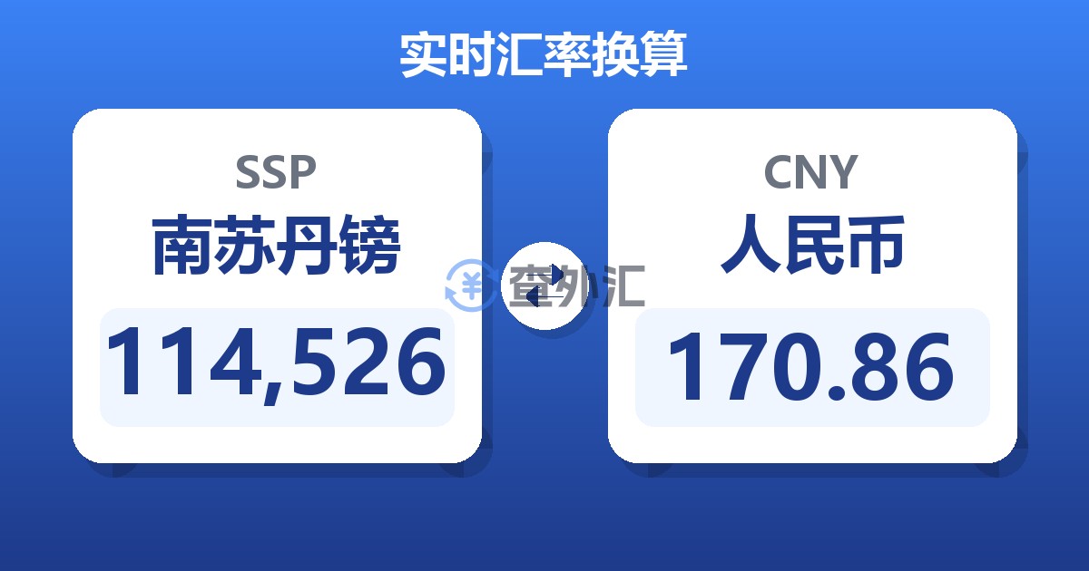 114,526南苏丹镑兑人民币