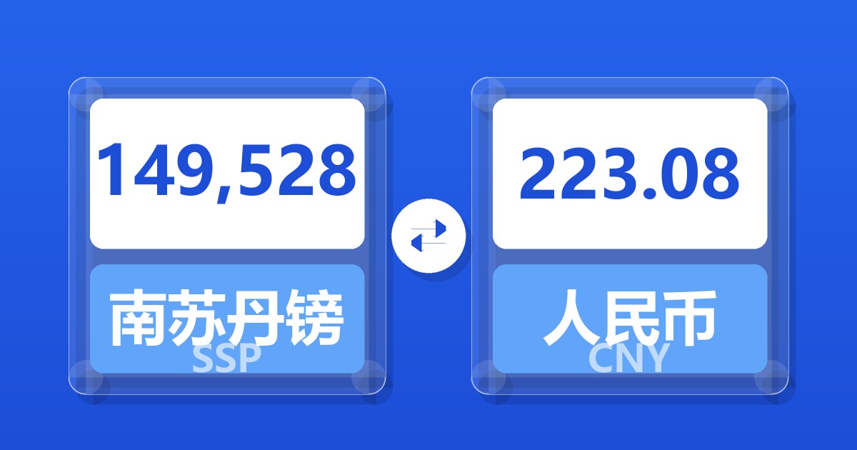 149,528南苏丹镑兑人民币