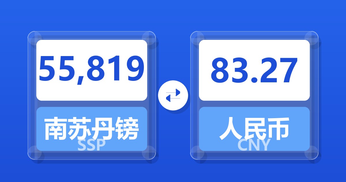 55,819南苏丹镑兑人民币
