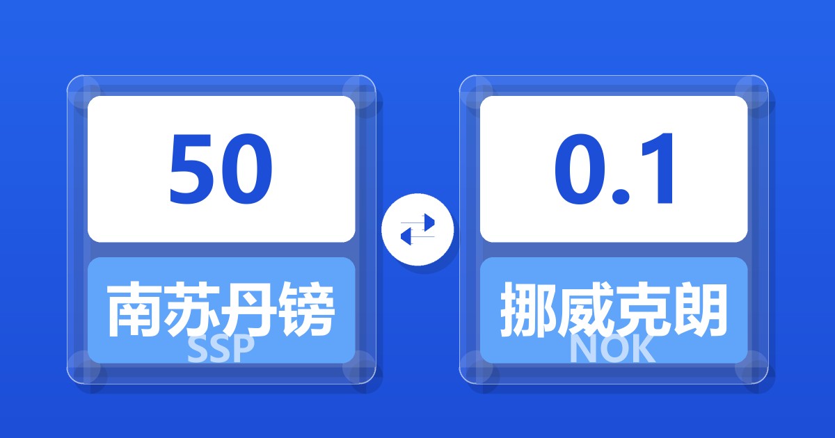 50南苏丹镑兑挪威克朗