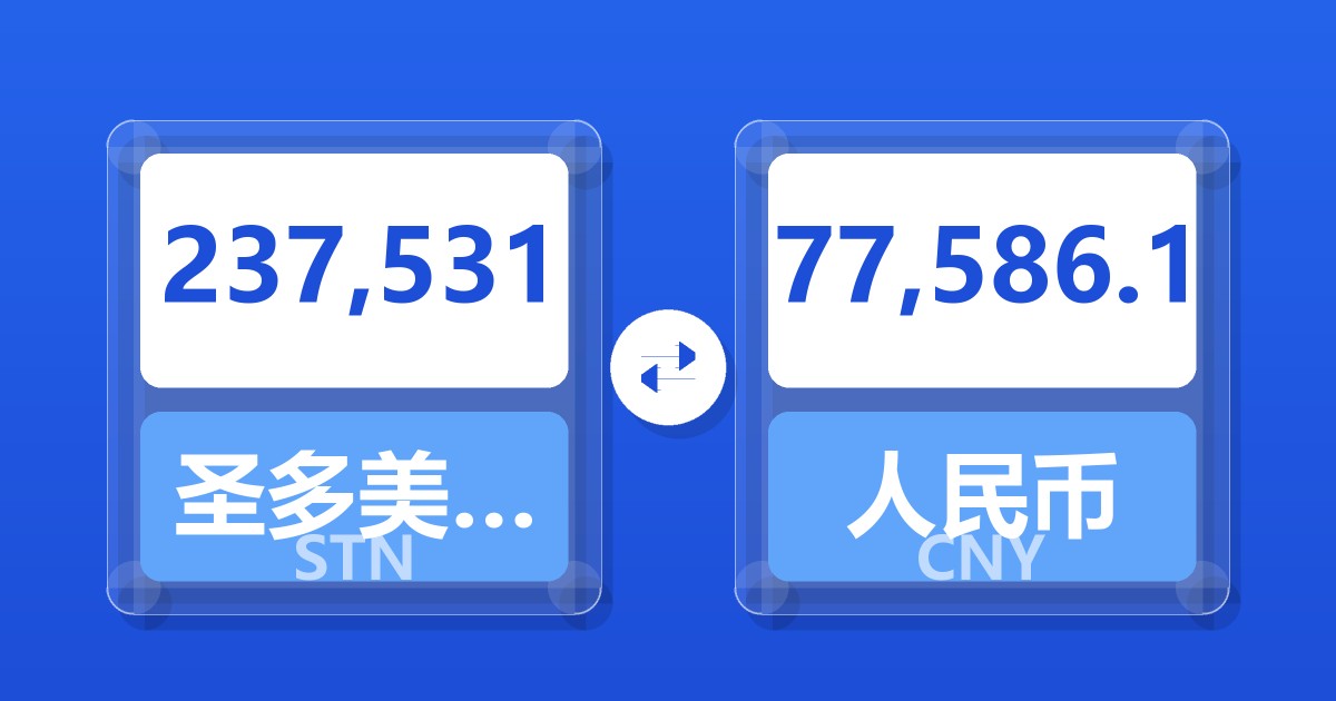 237,531圣多美和普林西比多布拉兑人民币