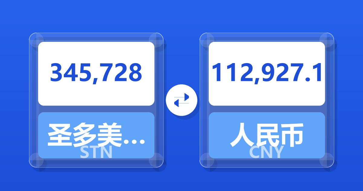 345,728圣多美和普林西比多布拉兑人民币