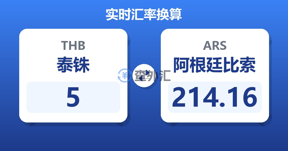 5泰铢兑阿根廷比索