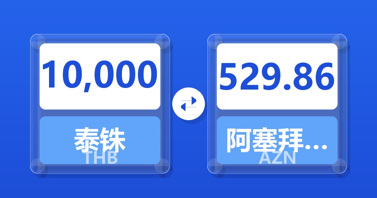 10,000泰铢兑阿塞拜疆马纳特