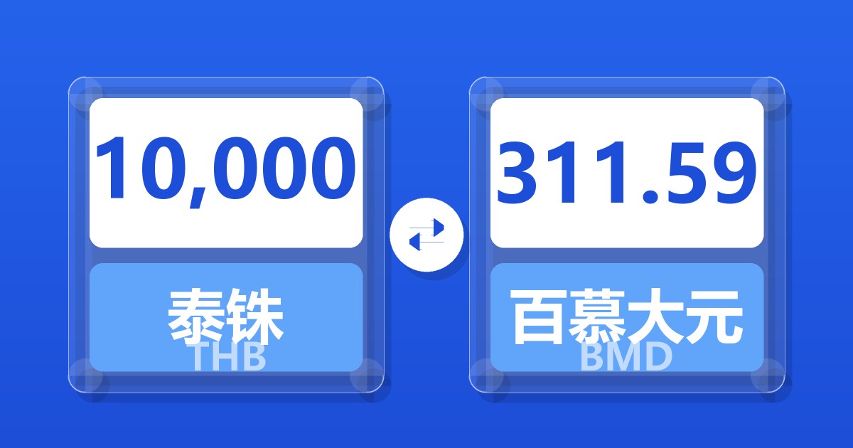 10,000泰铢兑百慕大元