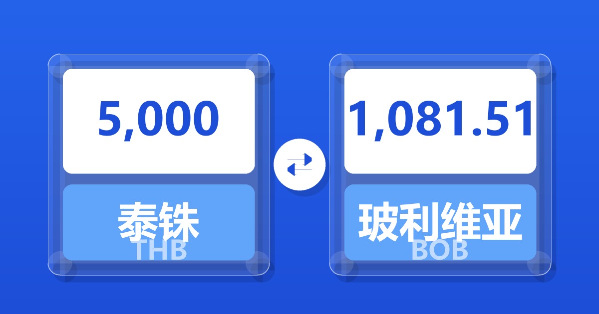 5,000泰铢兑玻利维亚诺