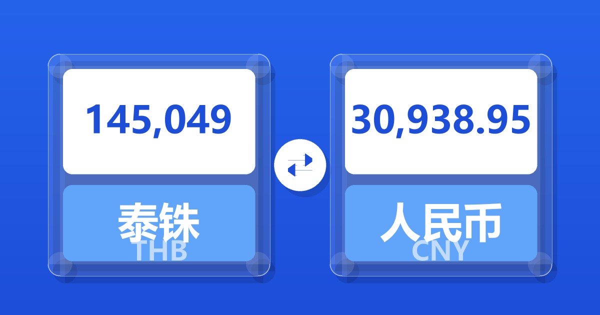 145,049泰铢兑人民币